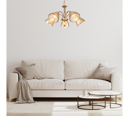 Подвесная люстра Escada 658/5PL Gold Freesia