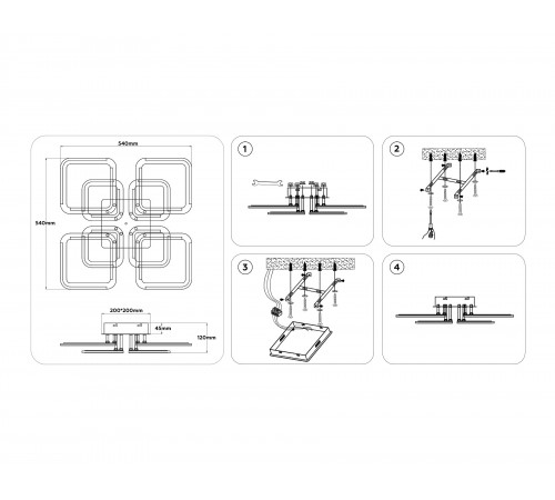 Потолочная люстра Ambrella Light FA8950 FA