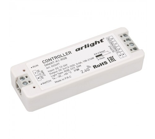 Контроллер-регулятор цвета RGB Arlight 022497 SMART-K