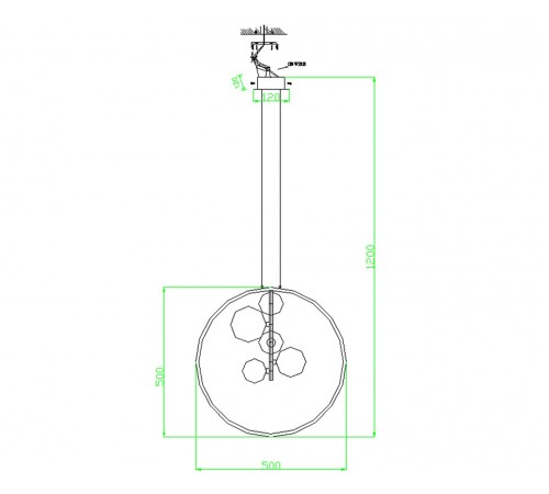 Подвесная люстра Kink Light 09408-5А,19 Иона