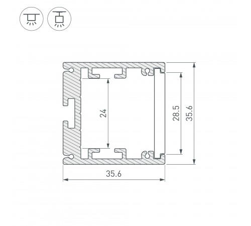 Профиль универсальный Arlight 026598 SL-ARC