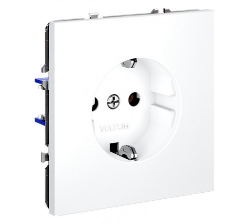 Розетка с заземлением, без рамки Voltum VLS040102 S70