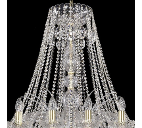 Подвесная люстра Bohemia Ivele Crystal 1411/24/460/G 1411