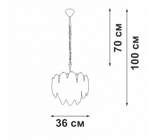Подвесная люстра Vitaluce V5887-8/4 V5887
