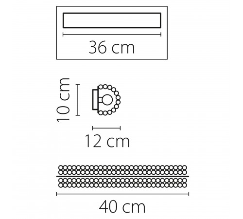 Накладной светильник Osgona 704634 Monile