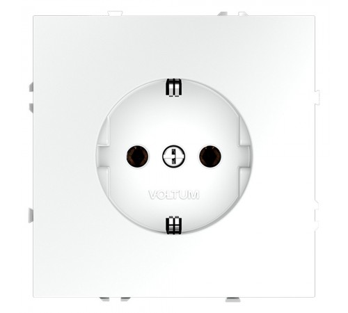 Розетка с заземлением, без рамки Voltum VLS040102 S70