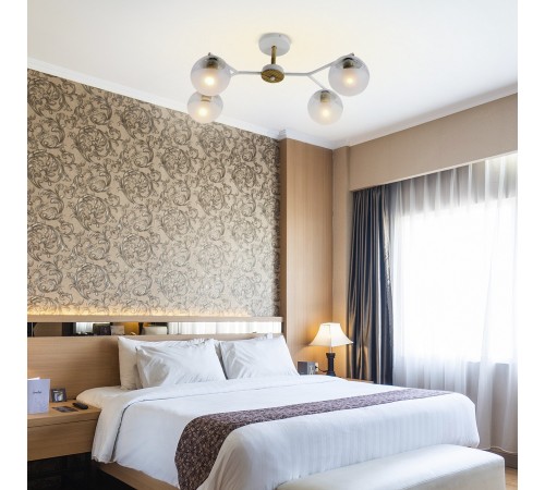 Люстра на штанге Escada 1130/4PL White Avignon