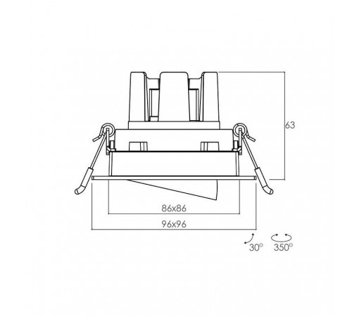 Встраиваемый светильник Artlight ART-IPSE-196