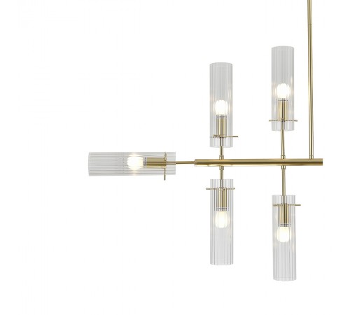 Люстра на штанге Indigo 11053/12R Gold Saetta