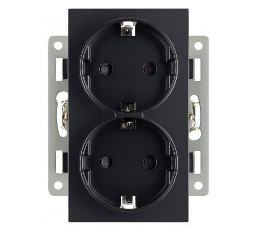 Розетка двойная с заземлением и со шторкой, без рамки Arlight 043765 SCT
