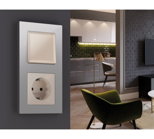 Рамка на 4 поста Ambrella Volt AF220404 Techno