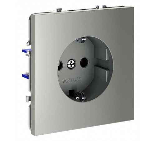 Розетка с заземлением, без рамки Voltum VLS040105 S70