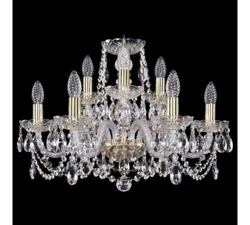 Подвесная люстра Bohemia Ivele Crystal 1402/6_3/195/G 1402