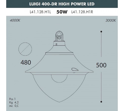 Светильник на штанге Fumagalli L41.128.000.LXH27 Vivi