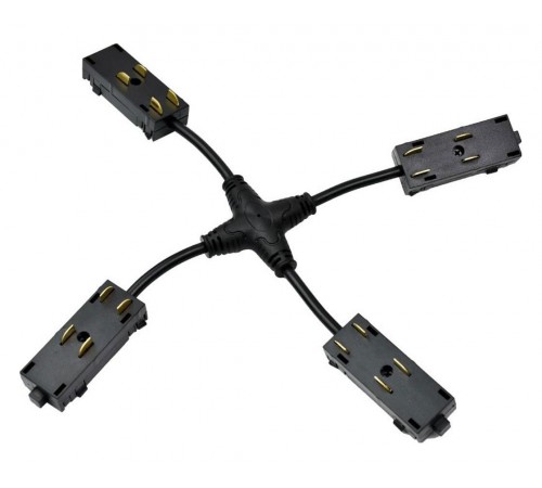 Соединитель X-образный для треков накладных Aployt APL.0280.00.05 Magnetic track 220