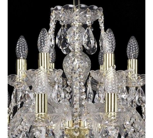 Подвесная люстра Bohemia Ivele Crystal 1411/12+6/240/G 1411