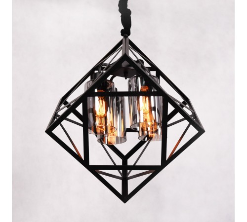 Подвесная люстра LUMINA DECO LDP 11339-4 BK Brutte