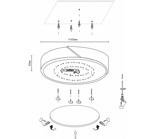 Накладной светильник Velante 445-247-01 Velante