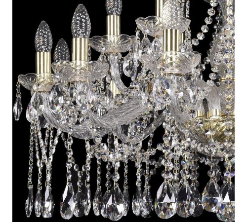 Подвесная люстра Bohemia Ivele Crystal 1413/12+6/300/G 1413