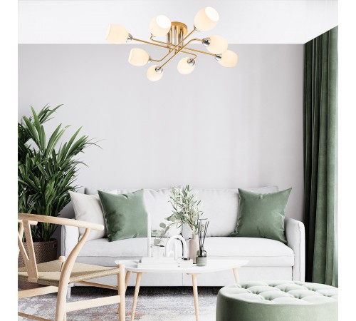 Люстра на штанге Escada 1132/8P Gold Hope