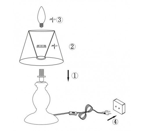 Настольная лампа декоративная Globo 21692 Metalic