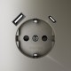 Розетка с заземлением и со шторкой и 2хUSB type A и C, без рамки Voltum VLS040504 S70