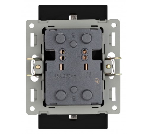 Розетка двойная с заземлением и со шторкой, без рамки Arlight 043765 SCT