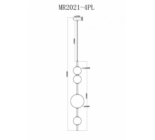 Подвесной светильник MyFar MR2021-4PL Violla
