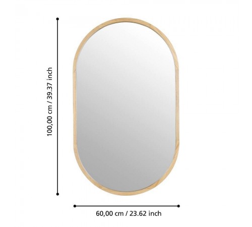 Зеркало настенное (600x25x1000) Bani 425002