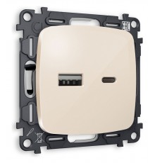 Розетка 2хUSB type A и C без рамки Ambrella Volt MO311010 Quant