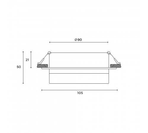 Встраиваемый светильник Hesby Lighting HSBL_0130 Nimbus