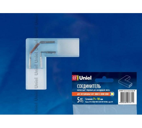 Соединитель лент угловой жесткий Uniel 10821 UTC-K-22