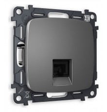 Розетка телефонная RJ-11 со штрокой, без рамки Ambrella Volt MO662030 Quant