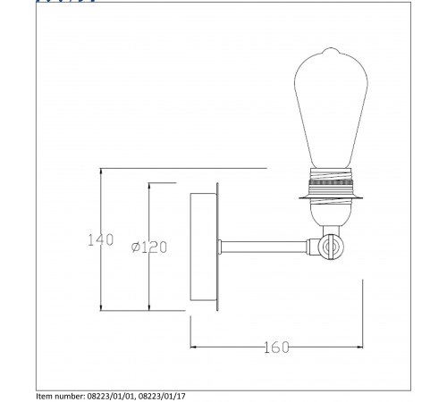 Бра Lucide 08223/01/17 Retro