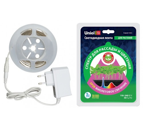 Комплект с лентой светодиодной для растений Uniel UL-00006216 ULS-P77