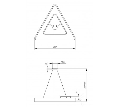 Подвесной светильник Эра Б0050581 Delta