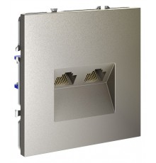 Розетка двойная Ethernet RJ-45 без рамки Voltum VLS060204 S70