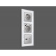 Накладка для розетки с заземлением и со шторками и 2хUSB type A и C Ambrella Volt AP4100 Quant