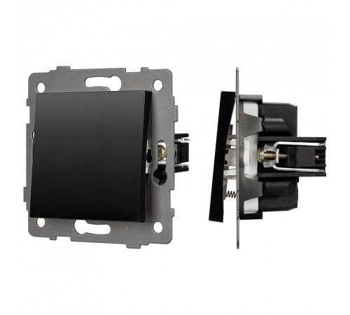 Выключатель самовозвратный одноклавишный без рамки Arlight 49880 SWT