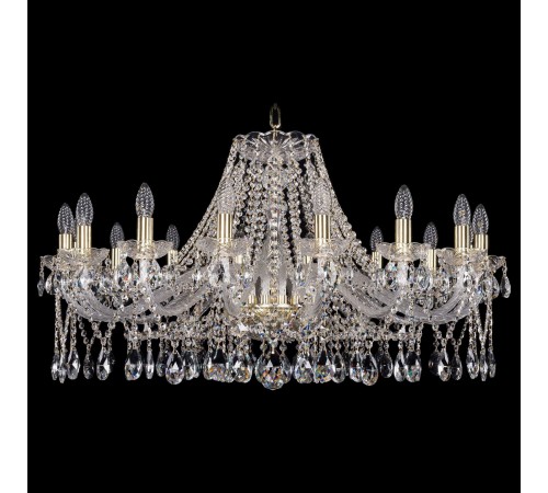 Подвесная люстра Bohemia Ivele Crystal 1413/16/360/G 1413