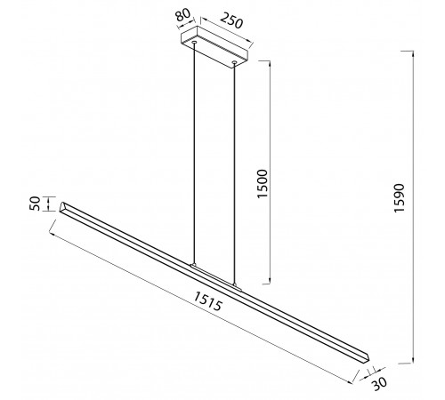 Подвесной светильник Mantra 8959 Lineal