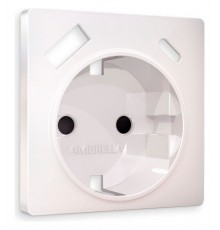 Накладка для розетки с заземлением и со шторками и 2хUSB type A и C Ambrella Volt AP2100 Quant