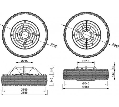 Светильник с вентилятором Mantra (люстры-вентиляторы) 8226 Kilimanjaro
