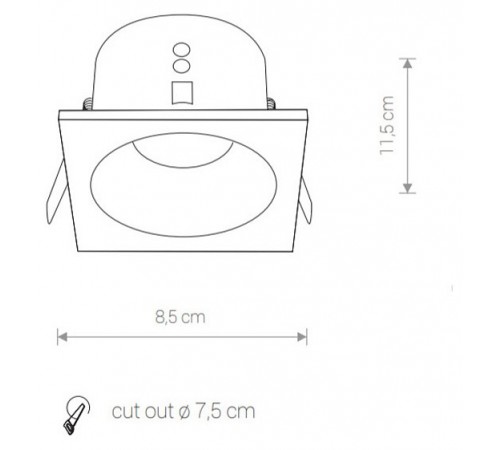 Встраиваемый светильник Nowodvorski 8368 Delta