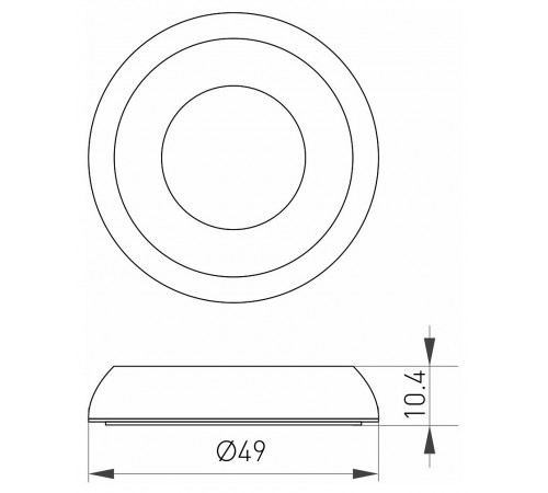 Рамка на 1 пост Arlight 024932 Deck