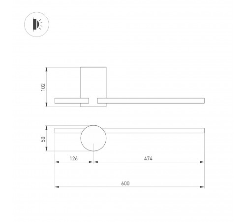 Бра Arlight 034171 VINCI