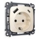 Розетка с заземлением и 2хUSB type A и C, без рамки Ambrella Volt MO310010 Quant