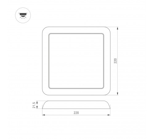 Накладной светильник Arlight 034471 FIOKK