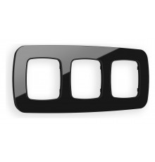 Рамка на 3 поста Ambrella Volt OF350803 Radian Стекло натуральное