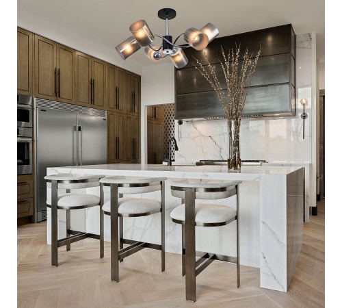 Люстра на штанге Escada 661/6PL Smog